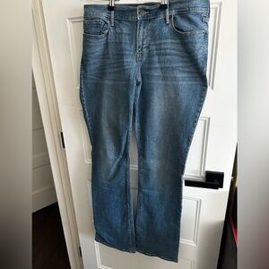 Old Navy Women's Mid Rise Boot Cut Blue Jeans